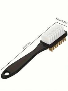 1 Set Fabric Shoe Brush, 2-In-1 Suede/Leather Shoe Brush And Eraser Set, Suitable For Cleaning Household Shoes - Standard Model - View 10