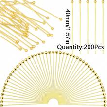 200pcs 16-40mm Iron Alloy Ball Pins, Handmade DIY Jewelry Bracelet Necklace Phone Car Hanging Keychain Material Accessories - Crochet Hook - View 29