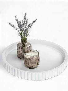 2/1 Round Tray Cosmetic Vanity Storage Tray, Bedroom/Room Decor, Bedroom Storage Tray, Living Room Storage Decor, Coffee Table Storage, Daily Storage Essential, Used For Daily Accessories And Decor Storage Tray, Home, Gift, Storage Essential - Multiple Styles - View 9