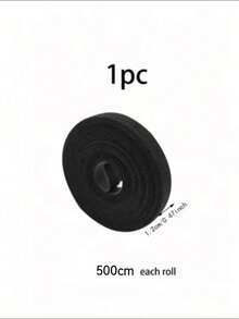 1 Roll 100/500cm Black Multi-Purpose Cable Tie, Durable Cable Organizer, Suitable For Home, Office And Electronic Products, Easy To Use Computer And TV Cable Management, Reusable, Plastic Material, Cable Organizer Home Decoration Essential , School - Multicolor - View 13