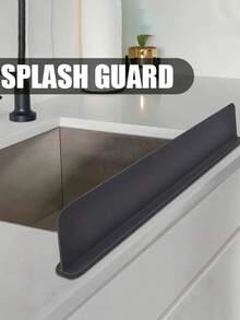 Kitchen Silicone Water Splash Guard, Strong Adsorption Water Barrier Strip, Sink Countertop Splash Guard, Dishwashing Basin Water Barrier, Household Silicone Water Barrier Strip, Washbasin Waterproof Partition, Easy Installation Anti-Overflow Guard, Multi-Color Waterproof Silicone Water Guard - A - View 6