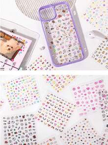 24pcs PET Film Cutting Stickers Mini Icons For Books Decor Materials Journal DIY Collages - B - View 4