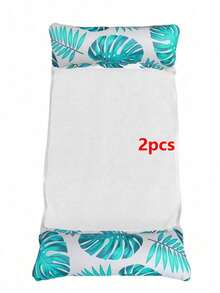 Hammock Tiup Multifungsi 4-in-1 untuk Dewasa, Desain Motif Daun, Kursi Santai Terapung Tahan Air PVC Tebal, Cocok untuk Pesta Kolam Renang - Daun maple - View 17