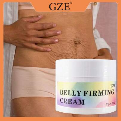 GZE 120g Crema reafirmante para vientre plano - Crema reafirmante y suavizante para abdomen, muslos y glúteos, loción reafirmante hidratante