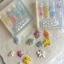 1件 3D 壓克力花朵設計迷你矽膠美甲模具，浮雕花卉美甲裝飾雕刻模板，凝膠指甲油模板 DIY 美甲工具，適用於美甲沙龍和居家 DIY，非常適合夏季少女風 Y2K 美甲設計 - 無色 - 查看 7
