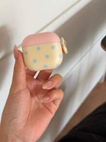 極簡馬卡龍波點 Pods 4 保護殼,相容 Apple Pro 耳機 Pod 3、第 2 代無線藍牙、第 3 代、第 2 代、Pod Pro 第 4 代、第 5 代、第 6 代保護殼 - 黃粉 - 查看 9