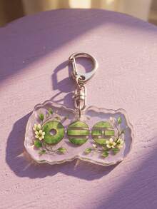 1pc/7pcs ARIRANG Logo Acrylic Keychains, Watercolor Elemental Style Bag Charm, Fire/Ice/Nature Themed Pendant, Perfect Gift For ARMY Fans - Multicolor - View 10