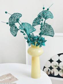 1/2/4pcs Artificial Plant,Christmas Tree Decorations And Ornaments,Sparkling Glitter Berry Bouquet For Festival Wedding Party Home Indoor Dining Table,Room,Bedroom Decoration,Rattan Decoration Accessories,Christmas Tree And Christmas Plant Decor - Green - View 6