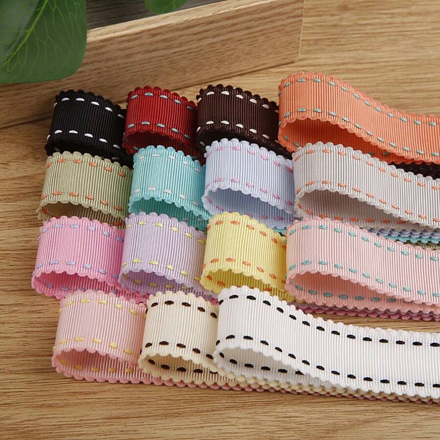 Wavy Edge Dotted Ribbed Webbing DIY Hair Accessories Flower Packaging Ribbon Clothing Hat Bow Ribbon
