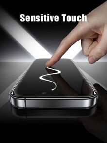 5pcs Anti-Peeping Screen Protector, Tempered Glass Material, High Hardness Anti-Scratch, Anti-Peeping, Waterproof, Phone Accessories, Anti-Fingerprint Residue, Full Coverage Design, Using Premium Adhesive Material, Easy Installation, Compatible With IPhone 17 Pro Max/17 Pro/17Air/17e/17/16e/16 Pro Max/16 Pro/16 Plus/16/15 Pro Max/15 Pro/15 Plus/15/14/13/12 And Other Models. - Black - View 8