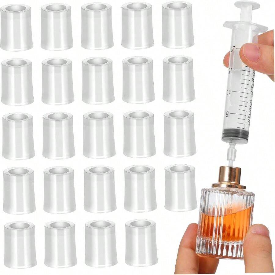 100 Perfume Liquid Dispenser Adapters Syringe Applicator Compact And Versatile Refill Adapter For Small Containers Home Use And Travel - Star - View 1