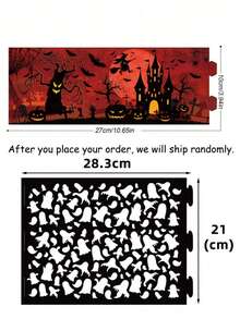 3/6 buah Dekorasi Lilin Halloween Bingkai Berongga, Dekorasi Lilin Bertema Hantu, Ciptakan Suasana Liburan Halloween, Sempurna untuk Dekorasi Pesta Halloween - View 11
