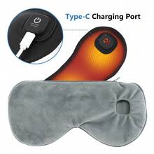 Hailicare Rechargeable Heated Eye Mask, 4-Level Smart Temperature Control, Ultra-Soft Flannel Light-Blocking Eye Mask, Washable Outer Cover, Relieves Eye Fatigue, Lightweight And Portable, Essential For Office, Travel And Home - View 9