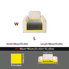 1件裝雪尼爾沙發坐墊套，簡約純色提花座墊，四季通用，固定防滑沙發套，寵物友善 - 多色1 - 查看 34
