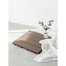 DIY Interlocking Patio/Yard Floor Tiles, Plastic Outdoor Balcony Ground Covering - A - View 7
