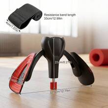 Adjustable Kegel Trainer Inner Thigh Adductor Hip Exerciser For Pelvic Floor Muscle With Band - 黑色 - 查看 2