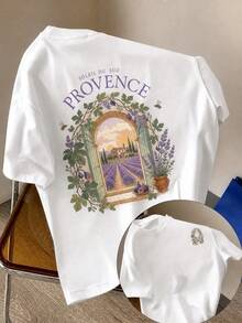 CASA T-Shirt Estiva Alla Moda Vintage 100 Cotton With The Inscription "Don't Trust Anyone", Crew Neck, Short Sleeve, Y-Print, For Women And Men. - White 4 - View 1