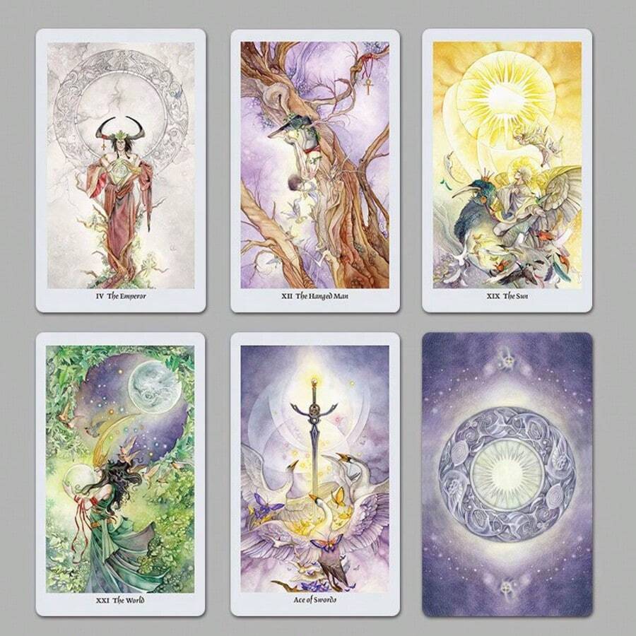 12X7cm Shadowscapes Tarot 78 Cards/Set Beautiful Purple Design For Friends Gift Board Game Holiday Party Leisure Funny Games - Multicolor - View 1