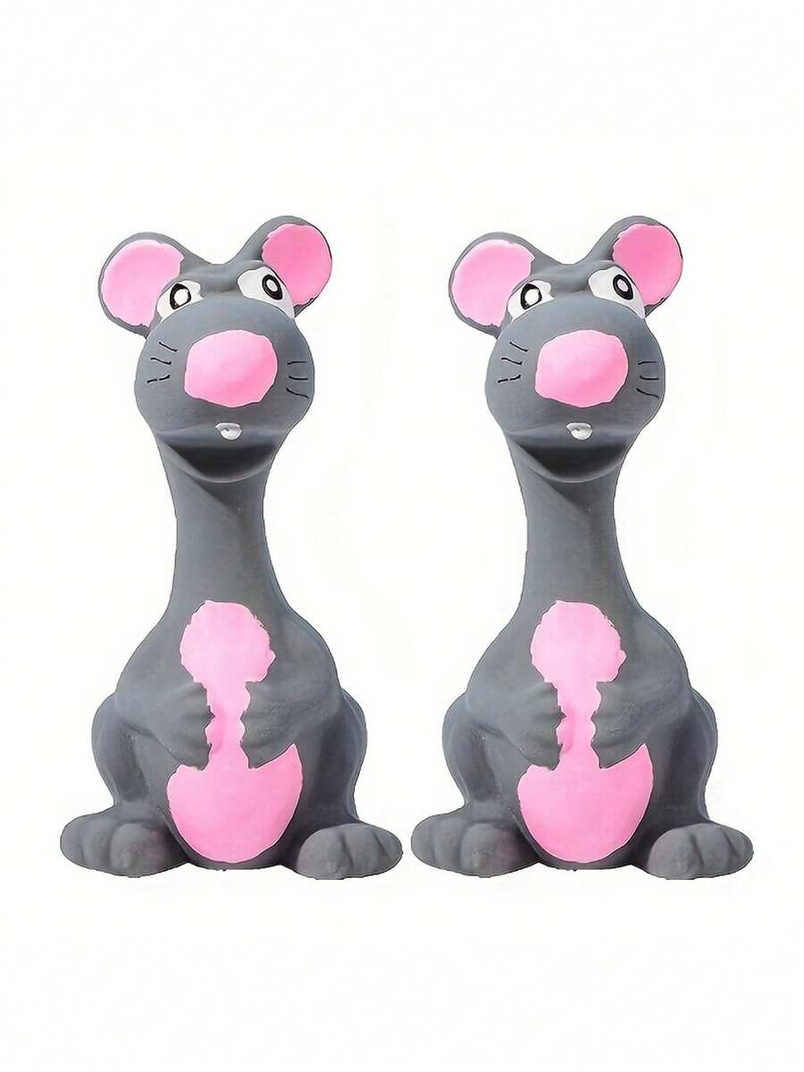 Pet Gray Mouse, Squeaky Dog Chew Toy, Washable And Reusable Pet Toy, Dog Toy, Durable, Teething, Dental Cleaning, Interactive Training Toy, Boredom Relief, Energy Consumption, Enhanced Interaction, Pet Supplies, Sturdy And Tear-Resistant, Not Easily Broken, Relieve Pet Anxiety, Suitable For Daily Play And Training, Dog Toys, Dog Stuff, Puppy Keep Game Dog Accessories, Puppy Keep Game Feed Puppy, Puppy Keep, Puppy Keep - Multicolor - View 1
