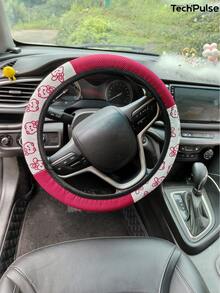 Cartoon Cute Car Steering Wheel Cover, Cat Ear 38cm Elastic Steering Wheel Grip Cover Without Inner Ring, Sweat-Absorbent Breathable, Anti-Slip Inner Ring, Durable Wear-Resistant, Shock-Absorbing Anti-Slip, Suitable For Multiple Car Models - Rabbit Style - View 13