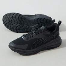 PUMA Hypnotic Lightweight Shock-Absorbing Non-Slip Durable Comfortable Versatile Mesh Low-Top Lifestyle Casual Shoes Unisex - Black - View 9