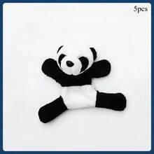 1/3/5/10pcs Cute Soft Panda Magnetic Fridge Magnets Decor - Oval Fabric Whiteboard And Refrigerator Decoration, Perfect For Gifts And Storage - Multicolor - View 9