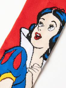 1/2/4 Pairs Disney Socks Women's Halloween Long Socks Villain Witch Gift Christmas Mid-Calf Socks Winter Funny Socks - Multicolor - View 8