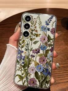 1件彩色透明TPU手機殼，花卉圖案與蝴蝶元素，適用於 16/16 Pro/16 Pro Max/16 Plus/7/8/7 Plus/8 Plus/X/Xs/Xr/Max/11/11 Pro/11 Pro Max/12/12 Pro/12 Pro Max/12 Mini/13/13 Pro/13 Pro Max/13 Mini/14/14 Pro/14 Plus/14 Pro Max/15/15 Pro/15 Plus/15 Pro Max/17/17 Pro/17 Pro Max/17 Ai，春季禮物 - 彩色 - 查看 2