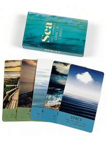 1 BoxSea Soul Journeys Oracle 48 Cards, Ocean Healing Divination Deck Oracle Cards Used For Self-Care, Daily Meditation, And Daily Guidance. - Multicolor - View 4