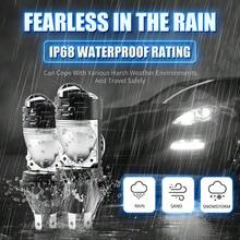 2 Buah Bohlam Lampu Depan LED H4 dengan Lensa Proyektor 9-60V 80W CANBUS Daya Tinggi Lampu Depan Mobil Sorot Jauh Dekat 12V 24V Bohlam Lampu Kabut LED Mobil - A - View 4
