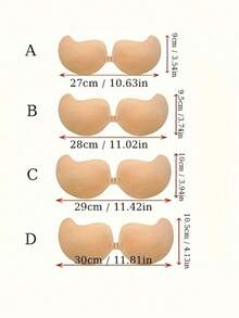 1/2 Pasang Bra Push-Up Tanpa Tali, Tanpa Punggung, Nyaman dan Bernapas - Tanpa Tali, Perekat Mandiri, Tidak Transparan - Cocok untuk Wanita dengan Berbagai Bentuk Tubuh - warna - View 4