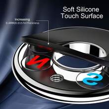1PC Car Phone Holder - Premium Metal Aluminum Alloy Round Ring Adhesive Strong Magnetic Phone Navigation Mount - Multicolor - View 4