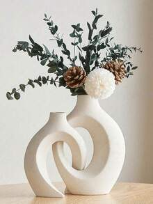 2pcs/Set, Bohemian Style Apricot Ceramic Vases, Suitable For Various Style Scene Decoration And Photography Decoration - Multicolor - View 5