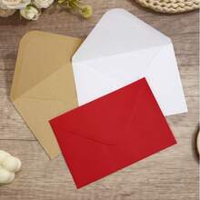 20-30PCS Vintage Square Mini Kraft Paper Envelopes, Fresh Small Greeting Cards, INS Style Storage For Love Letters, Invitations And Cards - Multicolor - View 5