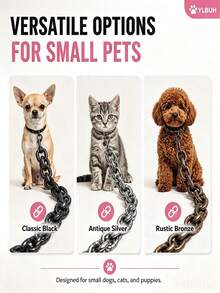 Dog Paw Chain Leash, Lightweight Large Chain Leash, Plastic Faux Iron Chain, Visually Strong And Heavy, Puppy/Kitten Photo Prop, Suitable For Fashionable Pet Owners - Multicolor - View 6