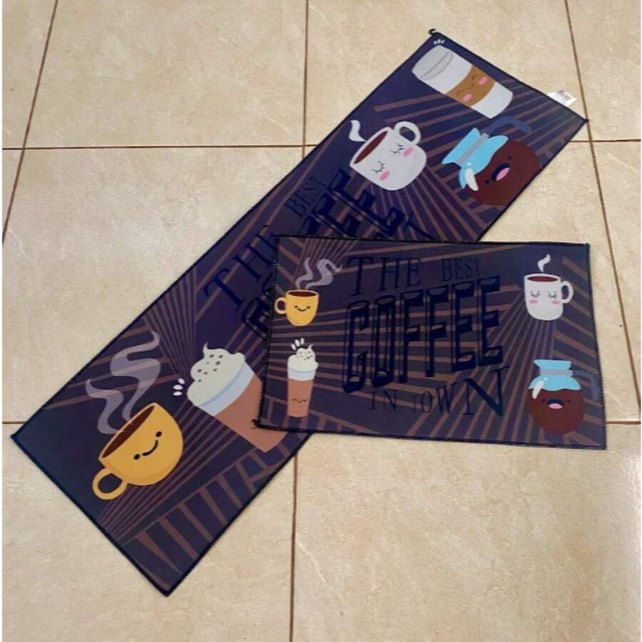 Kitchen Mat & Kitchen Rug - Coffee - View 1