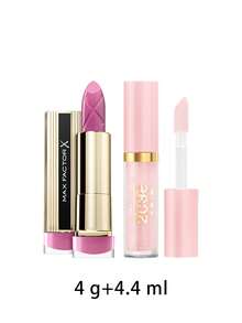 Max Factor [Bundle] Colour Elixir Lipstick 125 Icy Rose 4 G + 2000 Calorie Lip Glaze 010 Cotton Candy 4.4 Ml - 125 Icy Rose+010 Cotton Candy - View 2