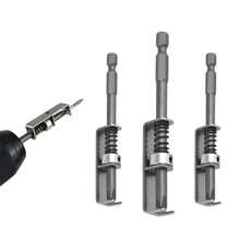 2/3pcs-Spring-Loaded Screwdriver Holder, Spring Clip Design To Prevent Dropping, Designed For One-Handed Use With Ergonomic Locking Mechanism. Spring Positioning One-Handed Operation Universal Screw Fixing Tool With Cross-Head Bit. Tool Accessories, Power Tool Accessories. - Multicolor - View 3