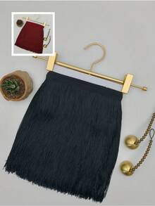 Long Fringe Tassel Trim Ribbon, Extra Length Sewing Fringe For Belly Dance Outfit, Stage Party Dress, Wedding Gown, Cape Clothing DIY Accessories - Multicolor - View 13