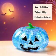 Halloween Pumpkin Filled With Sequins Glitter Soft Squeeze Stress Relief Toy, Random Style - 彩色 - 查看 10