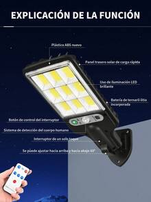 1/2pc Smart Outdoor Solar Light, 3 Lighting Modes, Motion Sensor, Auto On/Off, Remote Control, LED Solar Light For Garden, Patio, Pathway, Driveway, Lawn, Patio Lighting. - With Remote Control - View 8