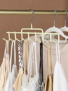 No-Crease Clothes Hanger Home Use Hanging Clothes Drying Rack Pants Clip Anti-Slip Hanger Bedroom Anti-Shoulder Corner Drying Rack Hat Storage Organizer - Multicolor - View 8