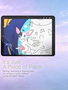 2片裝磨砂紙感平板螢幕保護貼 防眩光 防指紋 防刮 相容 Galaxy Tab/iPad Air Pro/小米/華為 MatePad/Honor Pad 防爆耐刮 辦公繪圖書寫軟膜 非玻璃 - 霧面 - 查看 10