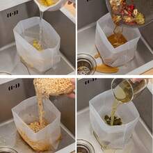 30PCS Filterable Garbage Bags, Self-Standing Multi-Functional Kitchen Trash Bags, Strong And Durable, Easy To Dispose, One Bag For Kitchen Leftovers, Filter Wastewater, Collect Residue - A - View 5