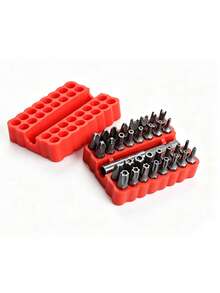 Set Obeng Baja Paduan 33 Buah dengan Mata Obeng Berongga dan Berisi yang Dibuat dengan Presisi, Mata Obeng Heksagonal, Pipih, dan Silang Panjang 60mm dengan Kotak Penyimpanan Terorganisir untuk DIY, Perbaikan Otomotif, dan Pembongkaran Sekrup - A - View 8