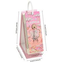 2027 Desk Calendar With Binder Ring, Pastel Pink Butterfly Oil Painting Style, Inspirational Quotes Daily Planner Calendar, One-Way Page Turn For Home & Office Schedule Organization - Single Piece - View 2