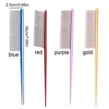 1PC Pet Hair Comb Metal Shedding Dog Grooming Comb Hair Remover Cat Dogs Cleaning Brush Cats Pets Accessories Dropshipping - Multicolor - View 2
