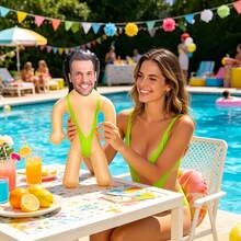 1pc Personalized Inflatable Blow Mold Model, Customized Face Inflatable Blow Mold, Suitable For Bachelor Party Personalized Inflatable Product, Funny Gift For Him/Her, Suitable For Special Occasions - Multicolor - View 4
