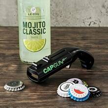 2pcs Multi-Color Gift Set Creative Gun-Shaped Bottle Opener, Can Launch Beer Bottle Caps, Fun & Quirky Party Gadget For Bar, Home, Holiday Gift - Multi-color Gift Set, 2-piece - View 4