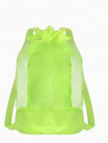 Adjustable Nylon Beach Toy Bag, Drawstring Closure, Lightweight Mesh Storage Bag, Suitable For Toys, Clothing, Etc., Ideal For Teen Beach Travel, 5 Colors Available, Teen Beach Shell Storage Bag - Multicolor - View 15